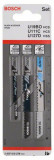 Bosch Set 3 panze U pentru lemn, aluminiu ProAdvanced PowerfulTools