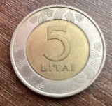 C50 - Moneda foarte veche - Lituania - 5 litai - 1999