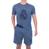 Real Madrid pijamale de bărbați Short Blue Marl - XXL