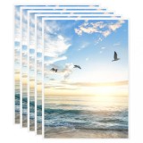 Cumpara ieftin Rame foto colaj pentru masă, 5 buc., alb, 18x24 cm, MDF