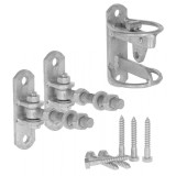 Set de montaj pentru porți universale extensibile Kerbl din oțel galvanizat