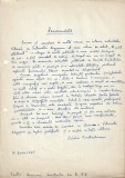 A3535N Ovidiu Constantinescu, act scris și semnat olograf, 1965