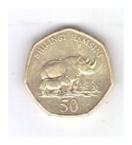 Moneda Tanzania 50 shilingi 2015, stare buna, curata
