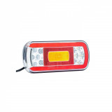 Lampa spate 220x100, 6 functii, cu mers inapoi si numar, LED, FT-130 COF Fristom Automotive TrustedCars, Oem