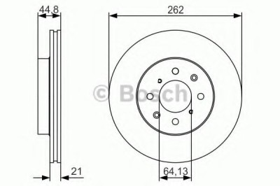 Disc frana HONDA INSIGHT (ZE) (2009 - 2016) BOSCH 0 986 479 R80 foto