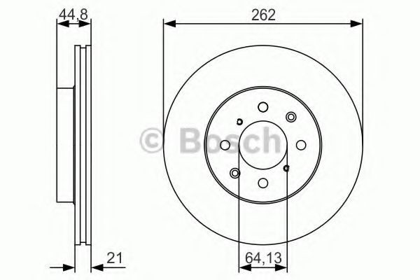 Disc frana HONDA INSIGHT (ZE) (2009 - 2016) BOSCH 0 986 479 R80