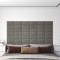 Gossi panouri de perete 12 buc. gri deschis 30x15 cm catifea 0,54 m2
