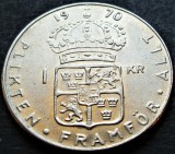 Moneda 1 COROANA - SUEDIA, anul 1970 * cod 453 A, Europa