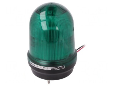 Semnalizator luminos verde LED 10-30VDC foto