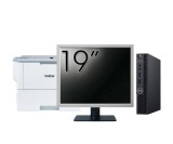Pachet Calculator Second Hand DELL OptiPlex 3060 MiniPC, Intel Core i3-8100T 3.10GHz, 8GB DDR4, 256GB SSD + Monitor 19&amp;quot; + Imprimanta Brother HL-L