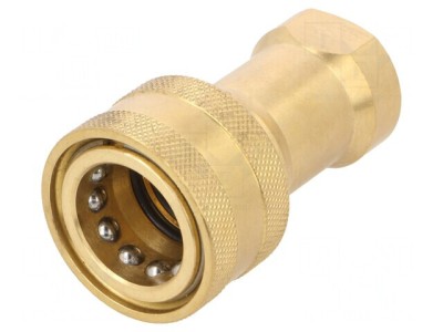 Conector rapid alamă 185bar G 3/8 bilateral foto