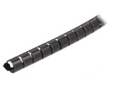 &Icirc;nfăşurare spirală poliamidă neagră 8mm Helawrap HWPAV0