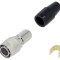 Conector circular push-pull 2A, argintat