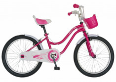 Bicicleta copii 20 FIVE Kakuna cadru otel culoare fucsia alb varsta 7 10 ani foto