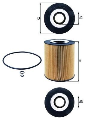 MAHLE OX 146D Filtru ulei foto