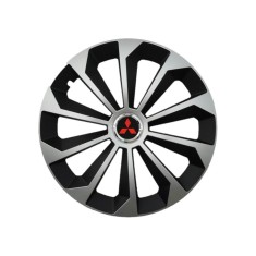 Set 4 Capace Roti 14 inchi (R14) Fame Gri-Negru, Compatibile Cu Mitsubishi foto