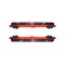 Ornament difuzor de bara universal Cod: UNIV-063-1 130cm Negru+Rosu