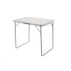 Masa Pliabila Camping 80x60cm Kraft&amp;Dele KD641, MDF, Aluminiu, Cadru Metalic, Sarcina Max 30kg, Alba