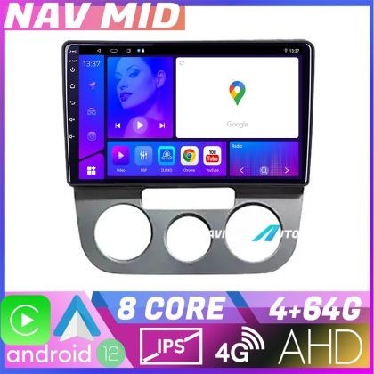Navigatie VW Golf 5 2004 2010 clima manuala EDOTEC-LITE Android Ecran 720P Octa Core 4 64 Carplay CarStore Technology