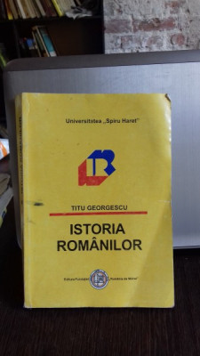 ISTORIA ROMANILOR - TITU GEORGESCU foto