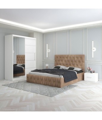 Dormitor Eric Crem 180x200cm foto