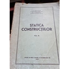 STATICA CONSTRUCTIILOR, VOL III - I.P.PROCOFIEV