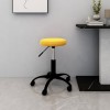 VidaXL Scaun de birou pivotant, galben muștar, catifea 333181
