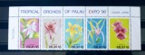 Cumpara ieftin Palau 1990 orhidee flori tropicale, plante serie 5v nestampilata