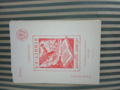 Augustin Arrojo Cervantes Ex-Libris foto