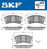 Set placute frana fata SKF VKBP80421A