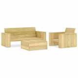 Set mobilier de gradina, 3 piese, lemn de pin tratat GartenMobel Dekor, vidaXL