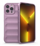 Husa Wave din Silicon compatibila Apple iPhone 15 Pro Max Anti-Shock, Mov, Oem
