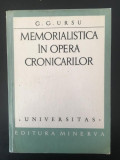 G. G. Ursu - Memorialistica in Opera Cronicarilor