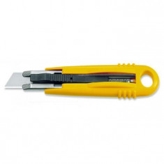 Cutter ergonomic trapezoidal retractabil cu arc, OLFA