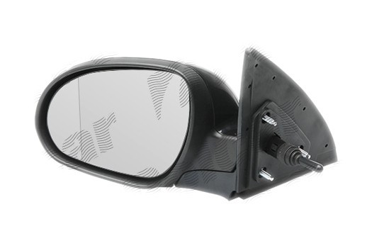 Oglinda exterioara Hyundai I30 (Fd), 03.0207-03.2012, partea Dreapta, culoare sticla crom , sticla convexa, cu carcasa neagra, ajustare manuala, 8762