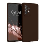 Husa Kwmobile pentru Samsung Galaxy A53 5G, Maro, Silicon, 57835.247, Carcasa