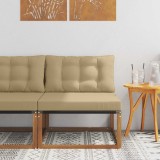 vidaXL Unități de canapea sectională Lemn solid de Acacia și Textilene 900636