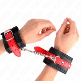 Kink Wrist Restraint-Manșete pentru &Icirc;ncheieturi Negre cu Cureaua