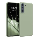 Husa Kwmobile pentru Samsung Galaxy S21 FE, Silicon, Verde, 55484.172, Carcasa