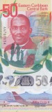 Bancnota Caraibe 50 Dolari 2024 - PNew UNC ( polimer, comemorativa )