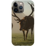 Husa compatibila cu Apple iPhone 13 Pro Max model Deer, Silicon, TPU, Viceversa, Transparent, Carcasa