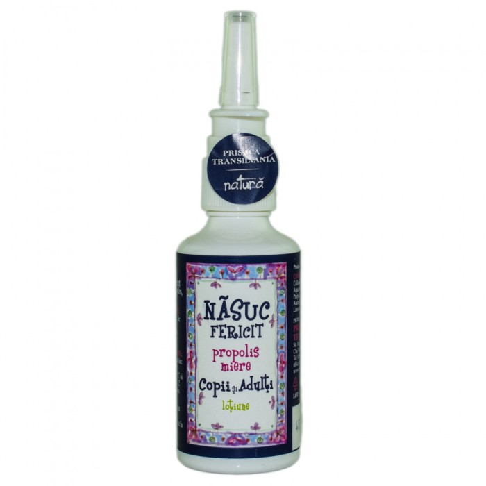 SPRAY COPII &quot;NASUC FERICIT&quot; 50ml (propolis,miere) PRISACA TRANSILVANIA