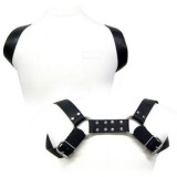 Leather Body-Ham Holster din Piele pentru Bărbați