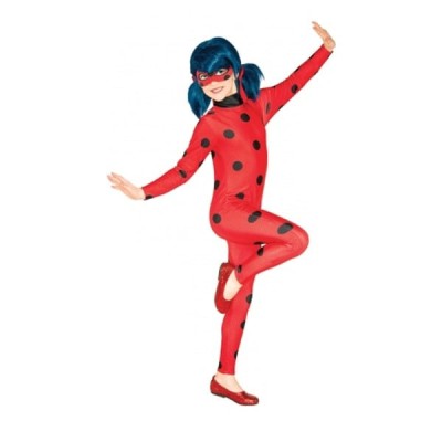 Costum Buburuza Miraculoasa pentru fete - Ladybug 128 cm 7-8 ani foto