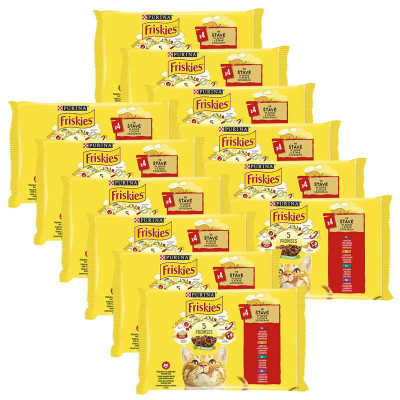 Friskies hrană pentru pisici la plic - pui, vită, miel și rață &amp;icirc;n sos 12 x (4 x 85 g) foto