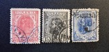 Regele Carol I (Emisiunile "Cifre", "Spic de Gr&acirc;u" &amp; "Cifre Jos") - (10 Bani Roșu , 15 Bani Negru-Gri &amp; 25 Bani Albastru "BUCUREȘCI") RO2