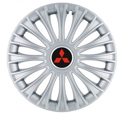 Set 4 Capace Roti, potrivite jantelor de R14, pentru Mitsubishi, model dino cromat foto