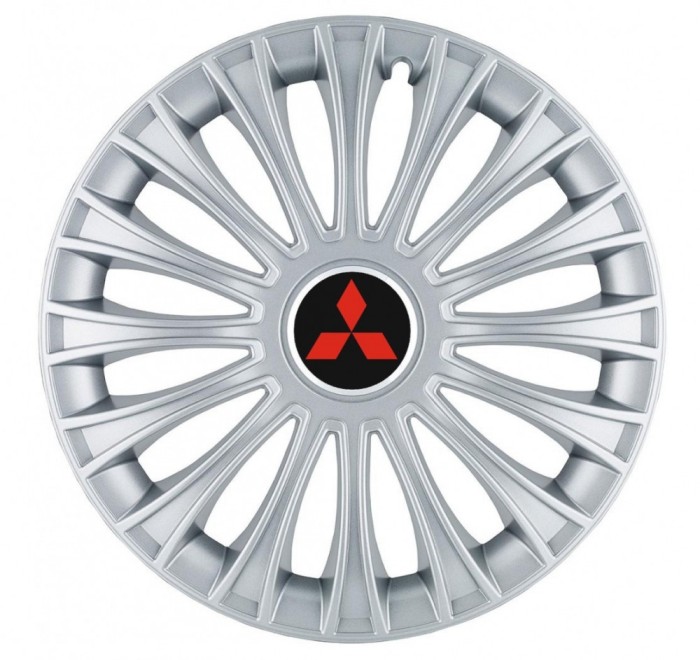 Set 4 Capace Roti, potrivite jantelor de R14, pentru Mitsubishi, model dino cromat