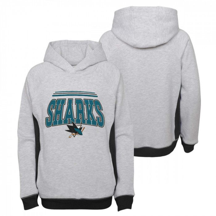 San Jose Sharks hanorac cu glugă pentru copii power play raglan pullover - Dětsk&eacute; L (13 - 14 let)