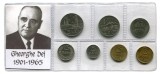 q641 RPR ROMANIA SET MONEDE INFOLIATE ANII 1960 GHEORGHE GHEORGHIU-DEJ